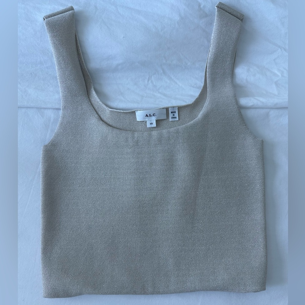 A.L.C. Victoria Top Knit Gold XS